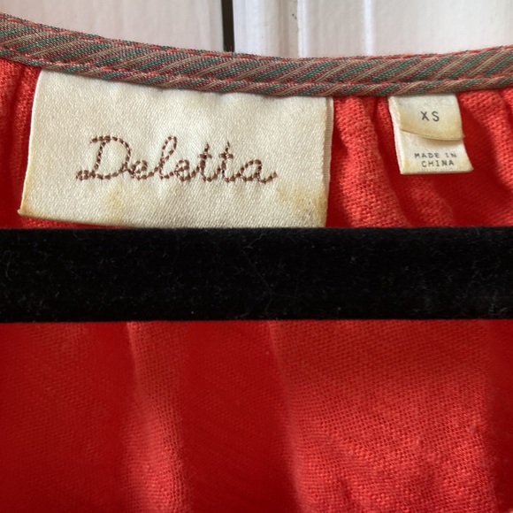 Deletta Anthropologie top xs - Picture 2 of 4
